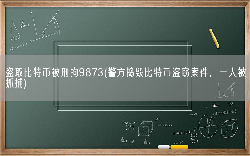 盗取比特币被刑拘9873(警方捣毁比特币盗窃案件，一人被抓捕)