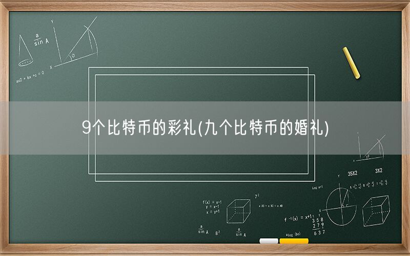 9个比特币的彩礼(九个比特币的婚礼)