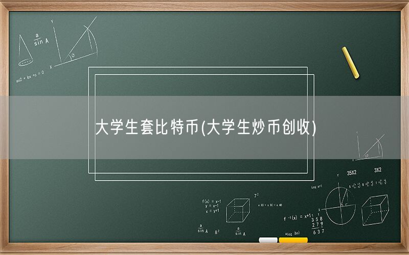 大学生套比特币(大学生炒币创收)